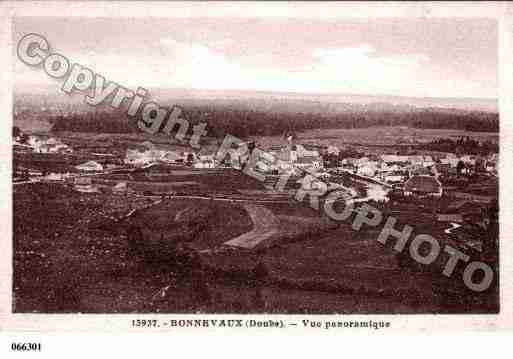 Ville de BONNEVAUX, carte postale ancienne