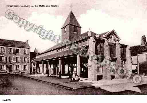 Ville de BRACIEUX, carte postale ancienne