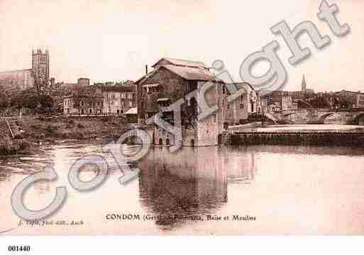 Ville de CONDOM, carte postale ancienne