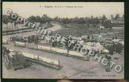 Ville de DIGOIN, carte postale ancienne