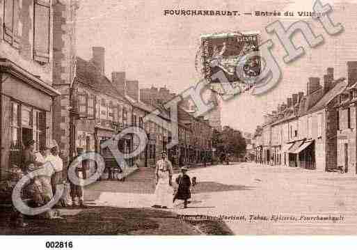 Ville de FOURCHAMBAULT, carte postale ancienne