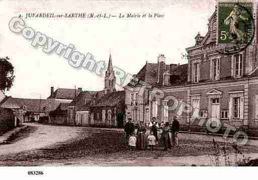 Ville de JUVARDEIL, carte postale ancienne