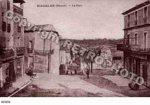 Ville de MAGALAS, carte postale ancienne