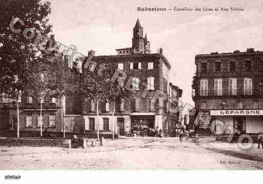 Ville de RABASTENS, carte postale ancienne