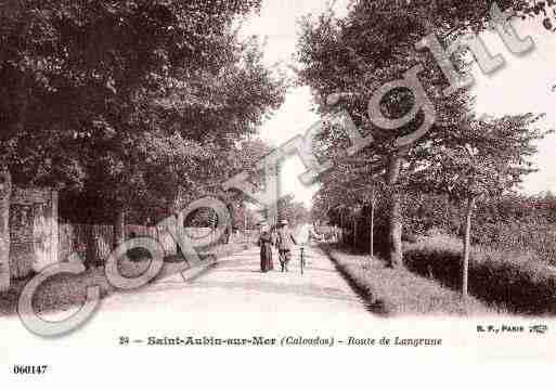 Ville de SAINTAUBINSURMER, carte postale ancienne