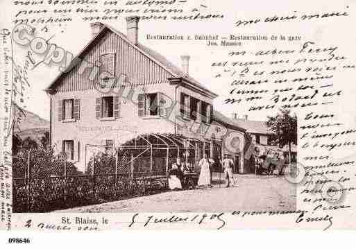 Ville de SAINTBLAISELAROCHE, carte postale ancienne