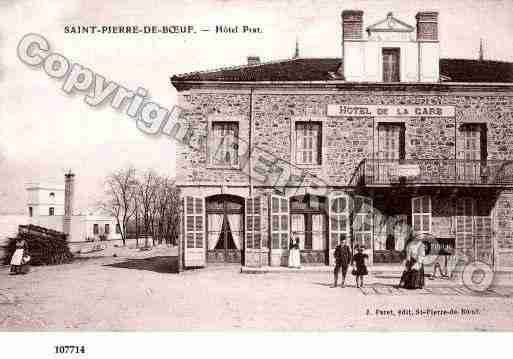 Ville de SAINTPIERREDEBOEUF, carte postale ancienne