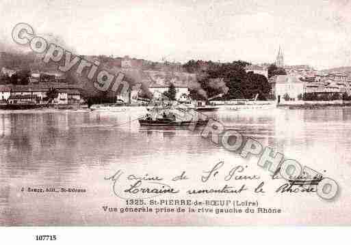 Ville de SAINTPIERREDEBOEUF, carte postale ancienne