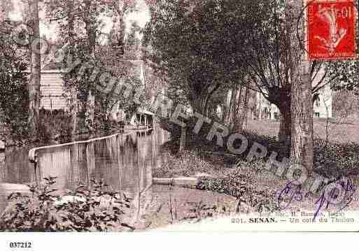 Ville de SENAN, carte postale ancienne