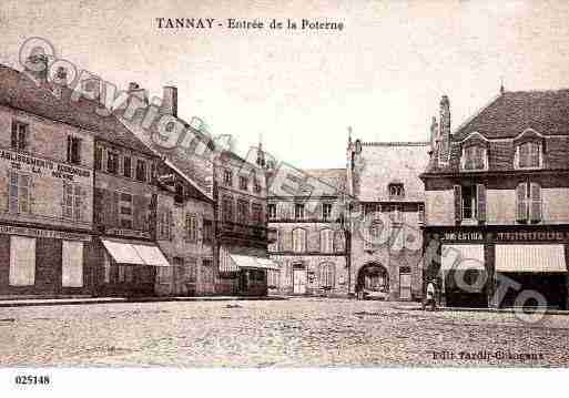 Ville de TANNAY, carte postale ancienne