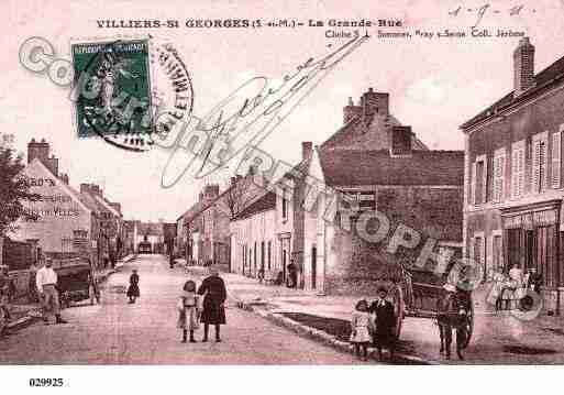 Ville de VILLIERSSTGEORGES, carte postale ancienne