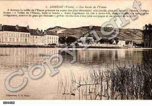 Ville de ARMEAU, carte postale ancienne