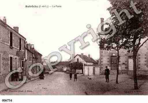 Ville de AUTRECHE, carte postale ancienne