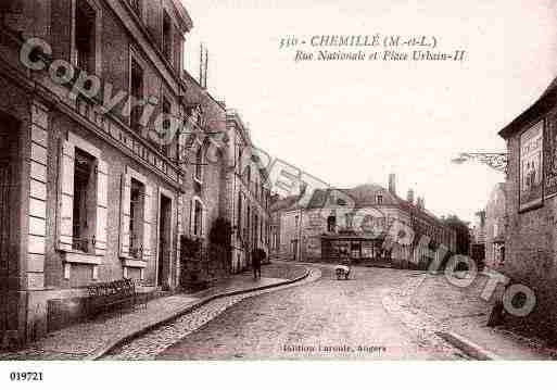 Ville de CHEMILLE, carte postale ancienne