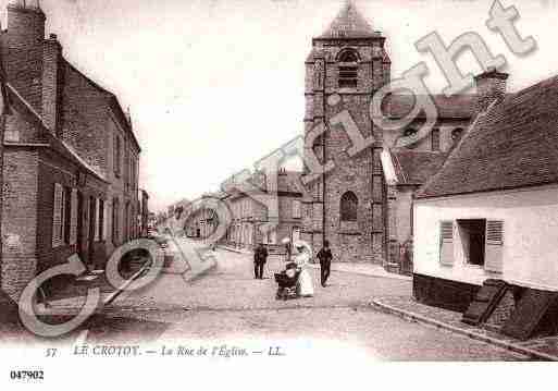 Ville de CROTOY(LE), carte postale ancienne