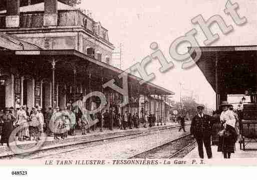 Ville de GAILLACTESSONNIERES, carte postale ancienne