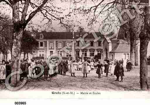 Ville de GRETZARMAINVILLIERS, carte postale ancienne