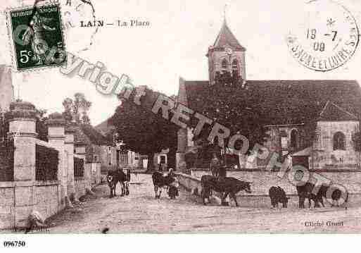Ville de LAIN, carte postale ancienne