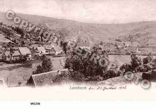 Ville de LAMBACH, carte postale ancienne