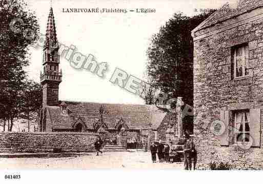 Ville de LANRIVOARE, carte postale ancienne