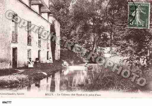 Ville de MILLY, carte postale ancienne