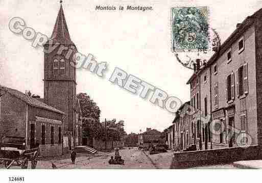 Ville de MONTOISLAMONTAGNE, carte postale ancienne