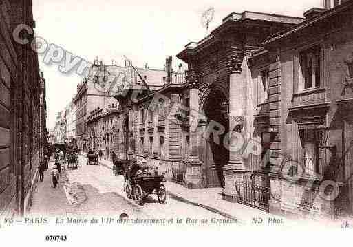 Ville de PARIS7, carte postale ancienne