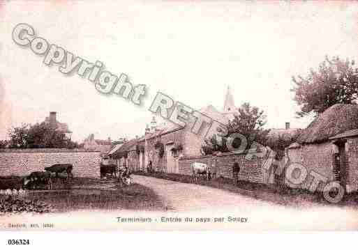 Ville de TERMINIERS, carte postale ancienne