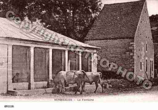 Ville de VERBIESLES, carte postale ancienne