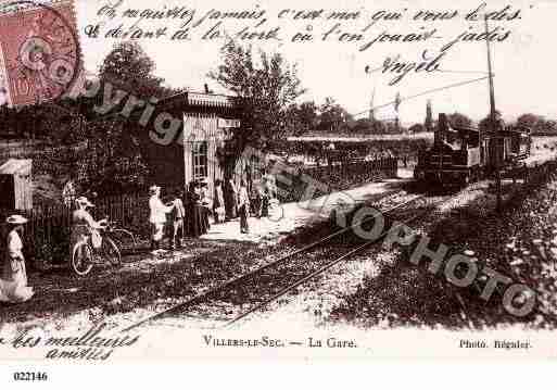 Ville de VILLERSLESEC, carte postale ancienne
