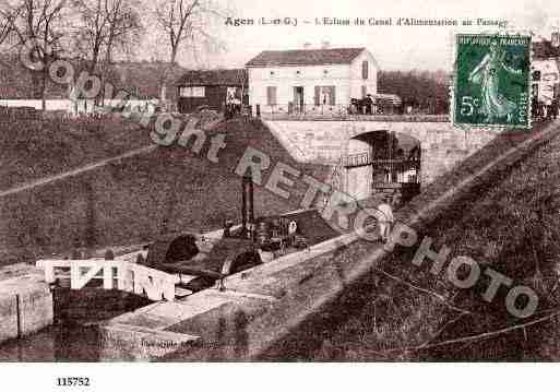 Ville de AGEN, carte postale ancienne