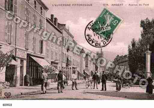 Ville de AMBERT, carte postale ancienne