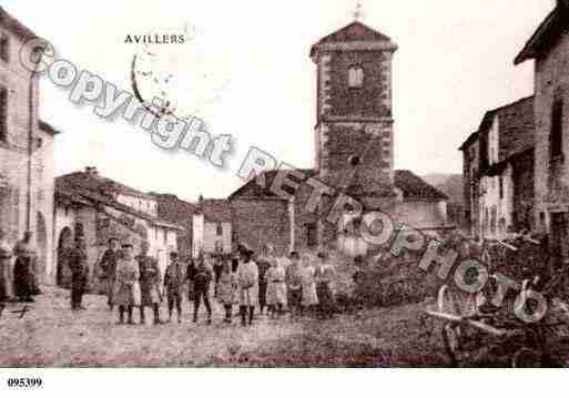 Ville de AVILLERS, carte postale ancienne