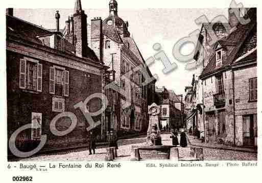 Ville de BAUGE, carte postale ancienne