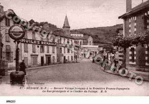 Ville de BEHOBIE, carte postale ancienne