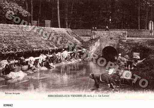 Ville de BERCHERESSURVESGRE, carte postale ancienne