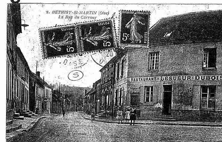 Ville de BETHISYSTMARTIN, carte postale ancienne