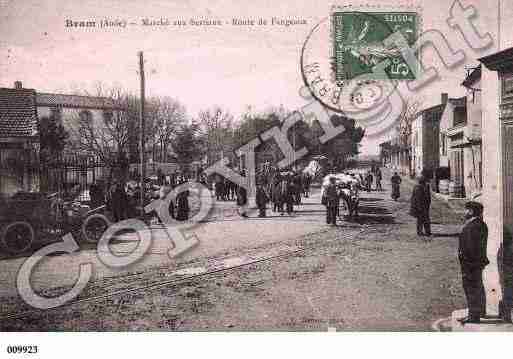 Ville de BRAM, carte postale ancienne