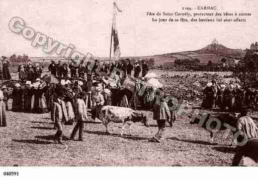 Ville de CARNAC, carte postale ancienne