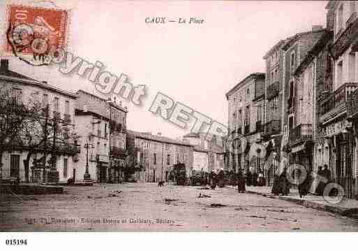 Ville de CAUX, carte postale ancienne