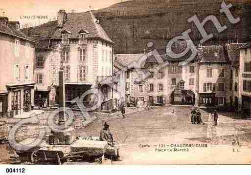 Ville de CHAUDESAIGUES, carte postale ancienne