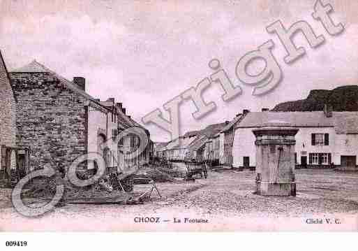 Ville de CHOOZ, carte postale ancienne