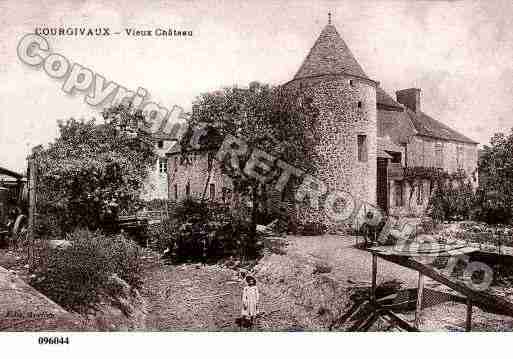 Ville de COURGIVAUX, carte postale ancienne