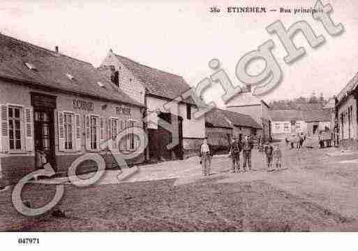 Ville de ETINEHEM, carte postale ancienne