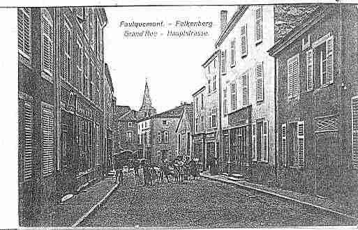 Ville de FAULQUEMONT, carte postale ancienne