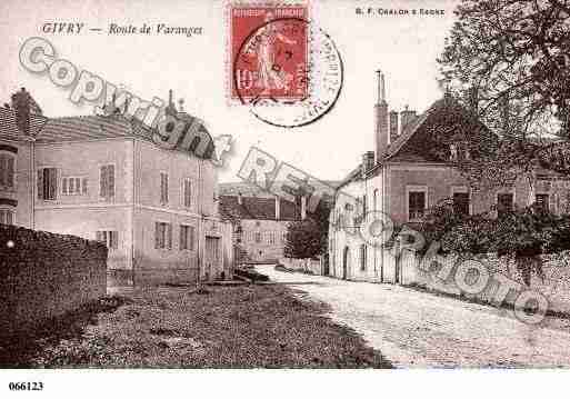 Ville de GIVRY, carte postale ancienne