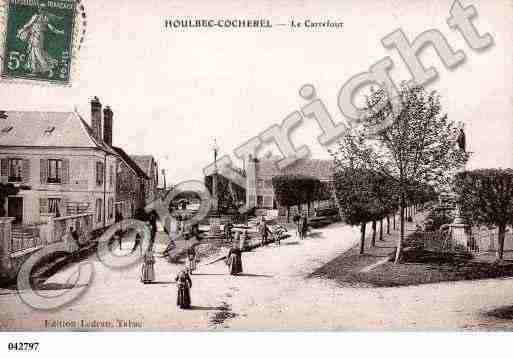 Ville de HOULBECCOCHEREL, carte postale ancienne