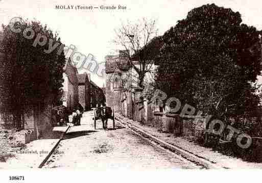 Ville de MOLAY, carte postale ancienne