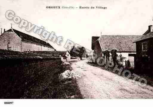 Ville de ORGEUX, carte postale ancienne