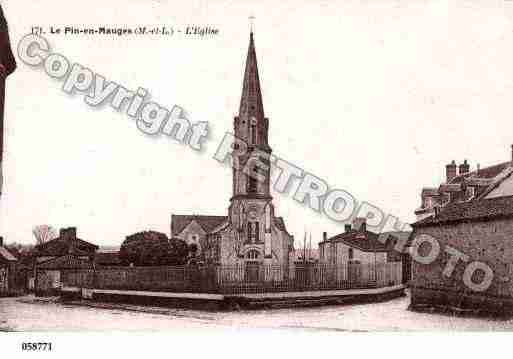 Ville de PINENMAUGES(LE), carte postale ancienne